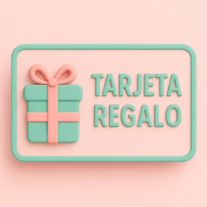 Tarjeta regalo con cinta y lazo
