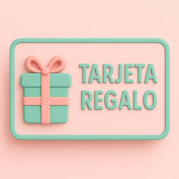 Tarjeta regalo con cinta y lazo
