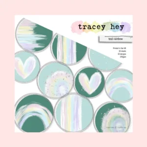 Pad papeles - Teal Rainbow Tracey Hey