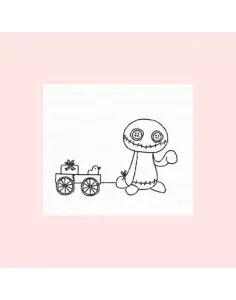 Sello Lennart with a Wagon Gummiapan