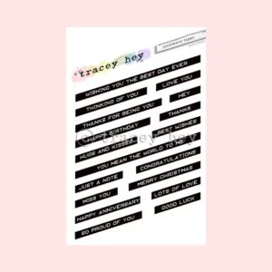 Sello Tracey Hey “Sentiment Tapes” A6