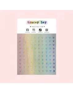 Stencil Tiny Hearts Tracey Hey