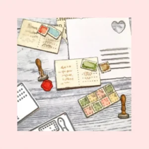 Troquel Mini Seals, Stamps and Letter Gummiapan