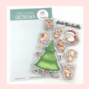Sello Reindeer and Tree 4x6 GSD