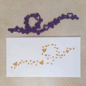 Troquel vuelo de corazones