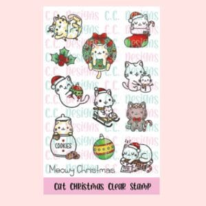 Sello Cat Christmas