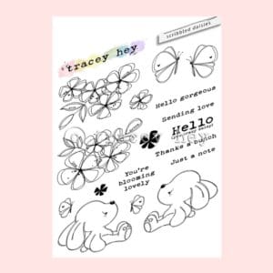 Sello Tracey Hey “Scribbled Daisies” A5
