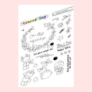 Sello Tracey Hey “Happy Holidays” A5