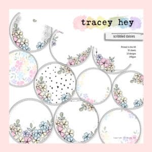 Pack 30 Papeles 10 Diseños 6x6 "Scribbled daisies" Tracey Hey