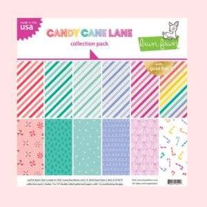 Pack Papeles 12 x 12 Candy Cane Lane