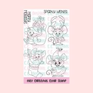 Sello Mice Christmas CCD