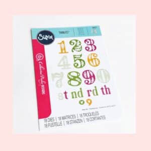 Troquel Sizzix thinlits number catherine pooler