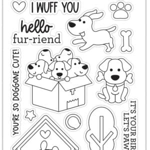 Sellos Doggone Cute