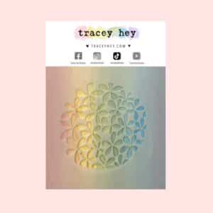Stencil Tracey Hey “Circle Blooms II”