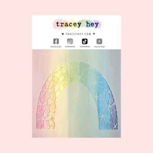 Stencil Tracey Hey “Rainbow Blooms”