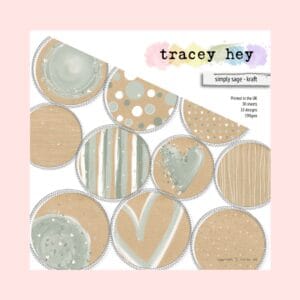Bloc de papel – Simply Sage – Kraft Tracey Hey