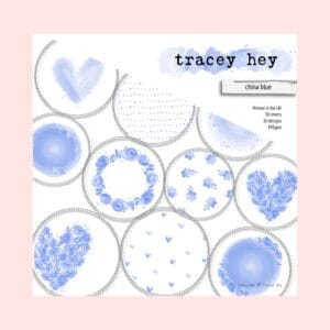 Bloc de papel - China Blue Tracey Hey