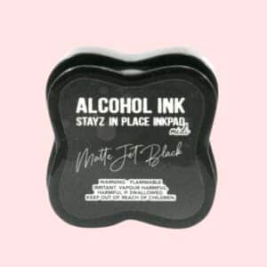 Almohadilla de tinta con alcohol Stayz in Place, color negro mate