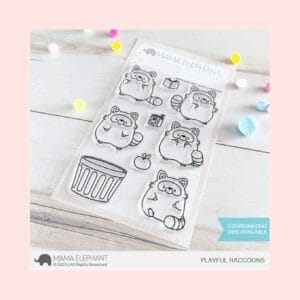 Sello Playful Raccoons