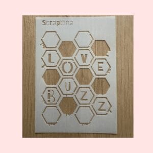 Stencil BuZZLove By Scrapttina