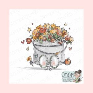 Sello SPEC-TACULAR PAIL OF MUMS