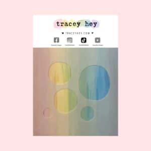 Stencil Random Circles Tracey Hey