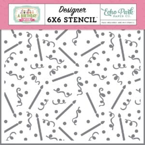 Stencil Candles And Confetti