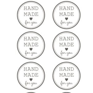 Rub-ons Hand Made Harvest