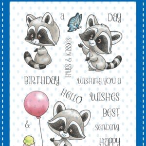 Sellos Raccoon Happy Day WS