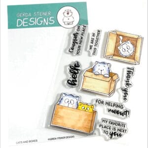 Sellos Cats and Boxes 4x6 GSD