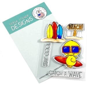 Sellos Catch a Wave 3x4 GSD