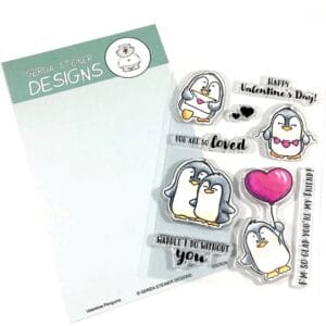 Sellos Valentine Penguins 4x6 GSD