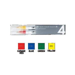 set 4 rot.clean color 0,8/real brush Pure Colors
