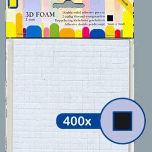 Foam 3D Negra 5 mm x 5 mm x 2 mm