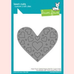 Troquel Heart Pouch Dotted Hearts