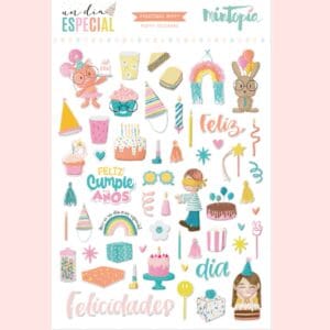 Pegatinas Puffy ilustraciones Un día especial de Mintopía
