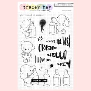 Sello Just Wanted to Spray A5 Tracey Hey
