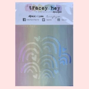Stencil Tracey Hey “Rainbow Hills”