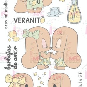 Sello Burbujas de Amor