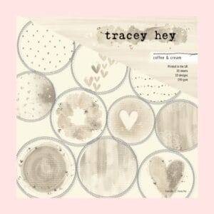 Pack 30 Papeles Coffee & Cream Tracey Hey 6x6 " 10 hojas