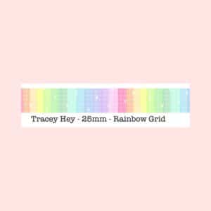 Washi Tape Rainbow Grid Tracey hey 25 x 10 m