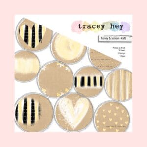 Pack 30 Papeles Honey & Lemon – Kraft Tracey Hey 6x6 " 10 Diseños