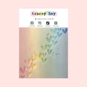 Stencil Heart Trail Tracey Hey