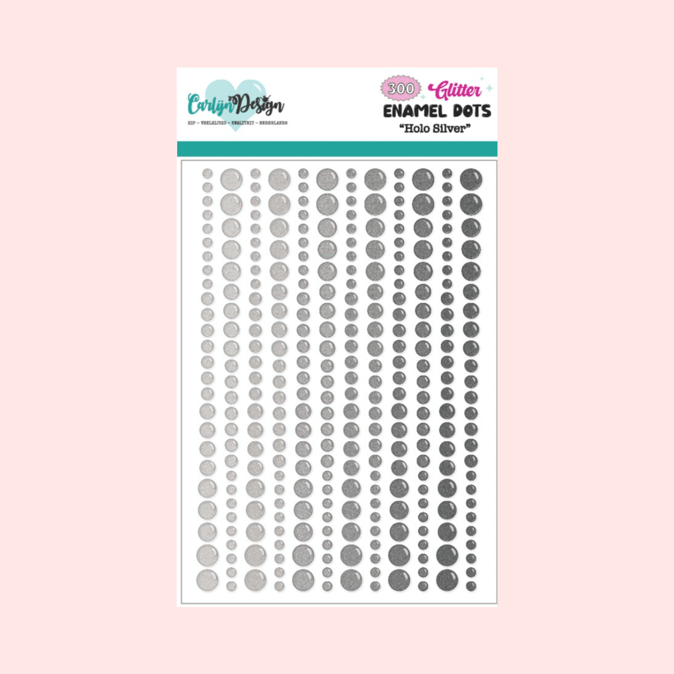 Enamel plateados con purpurina
