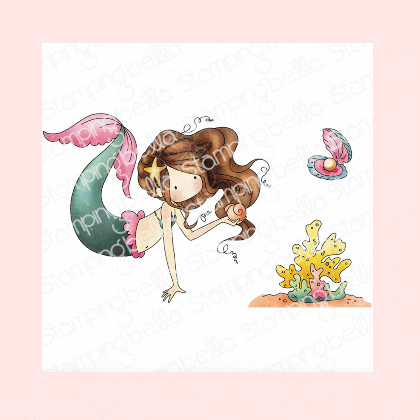 Sello TINY TOWNIE MERMAID ISLA StampingBella
