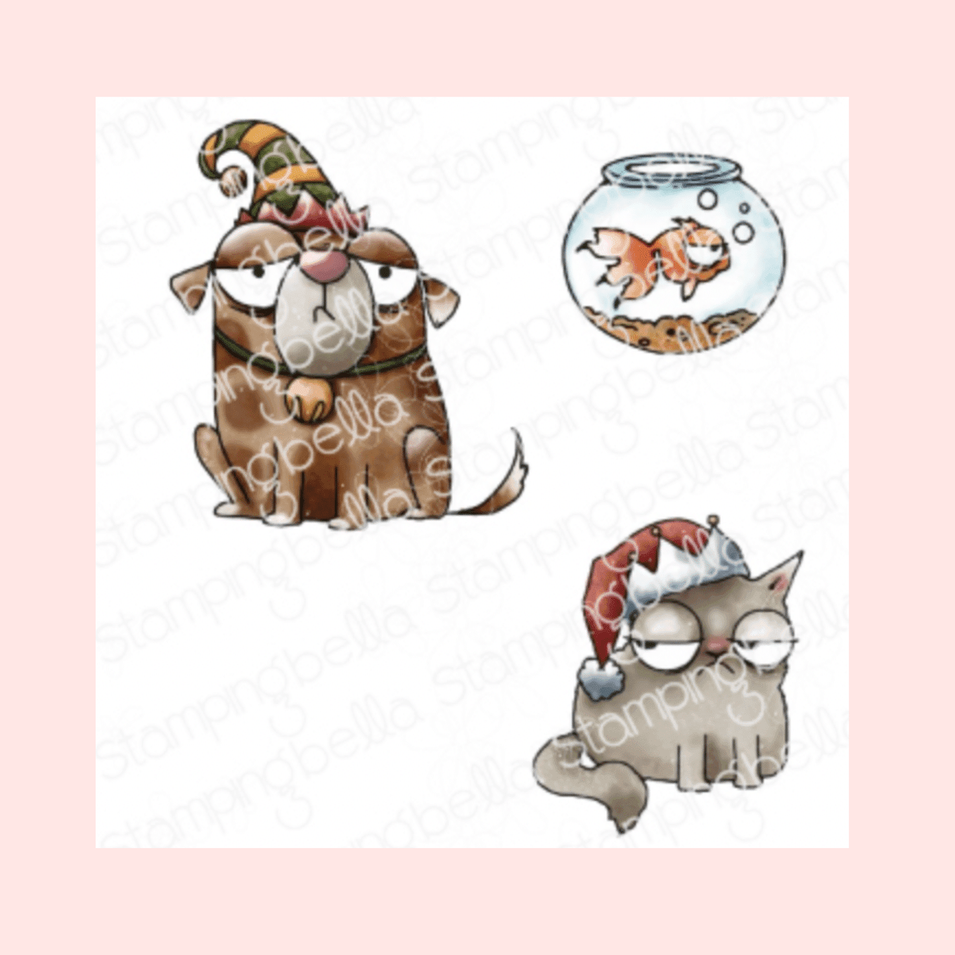 Sello ODDBALL CHRISTMAS PETS StampingBella