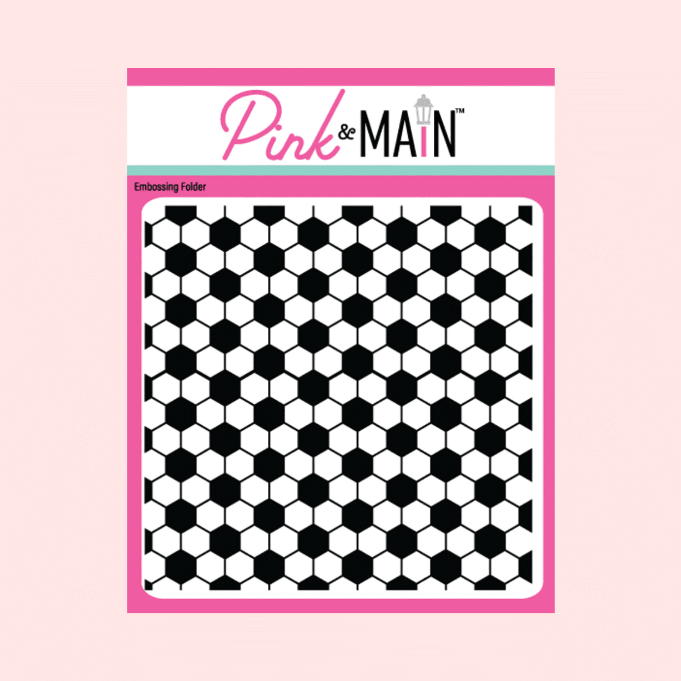 Carpeta de embossing Hex Tiles 6x6 Pink and main