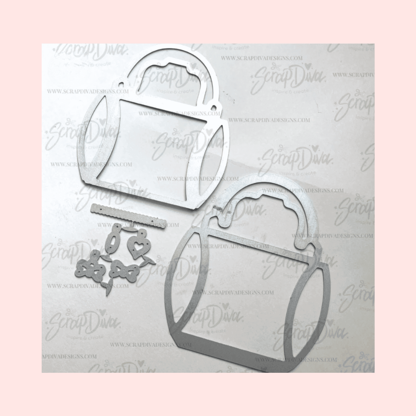 Troquel Caja de almohada para bolso - Pequeña