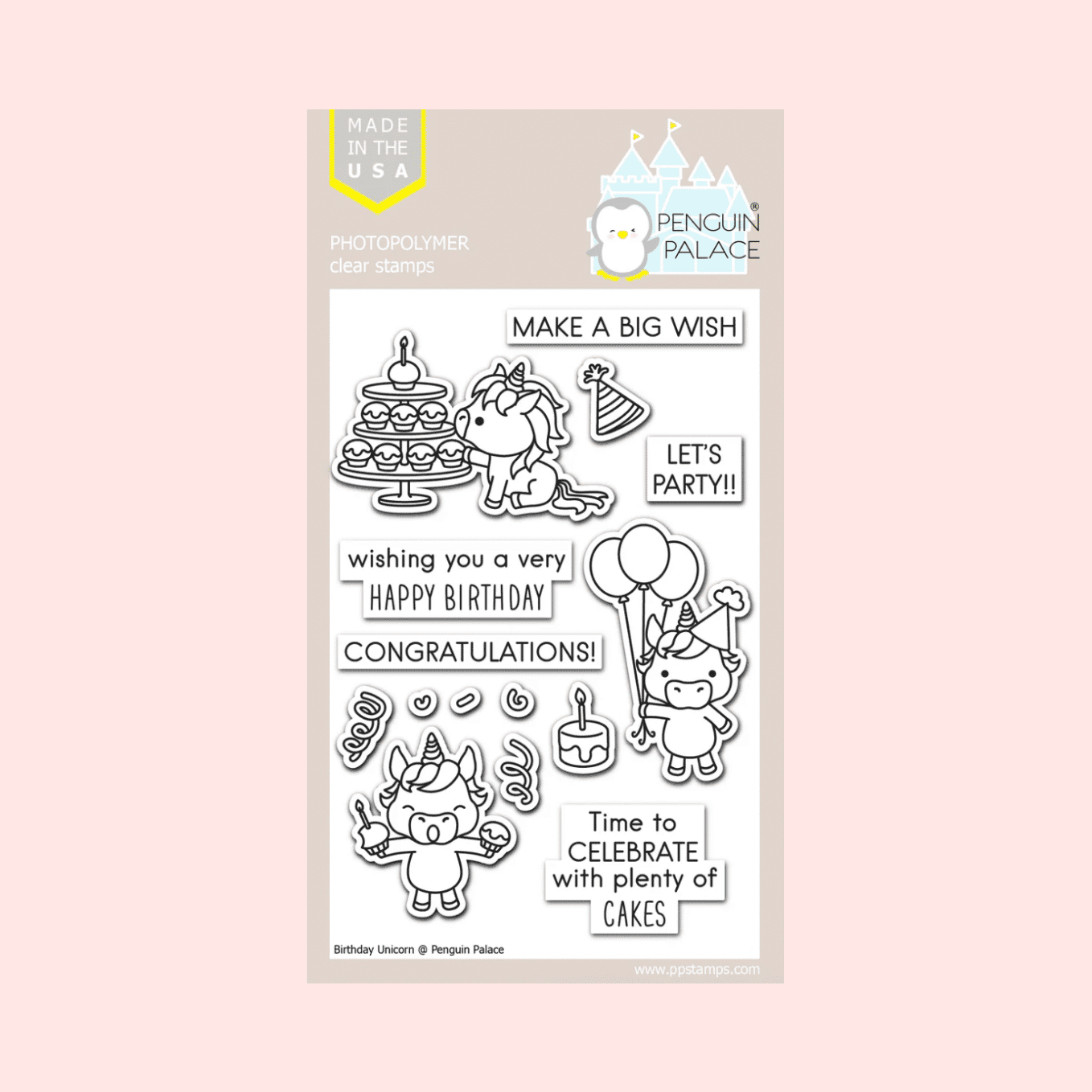Sello Birthday Unicorn