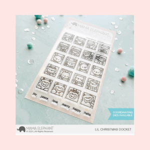 Sello Lil Christmas Docket mama elephant